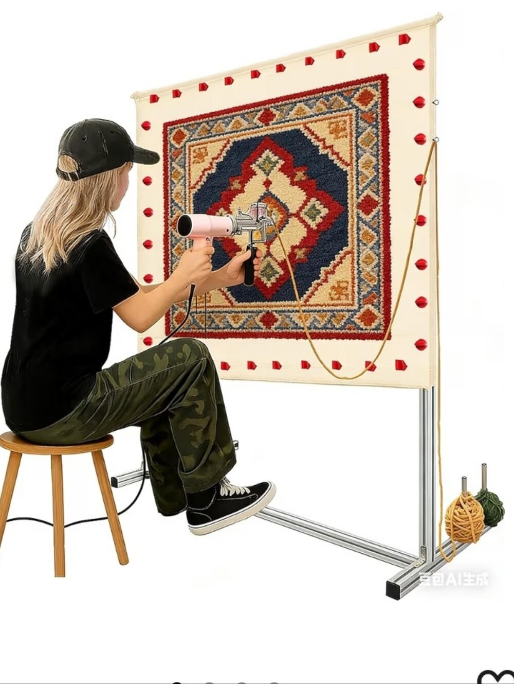 Rug Tufting Frame Kit